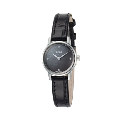 Shop Rado Women's Coupole 21mm Quartz Watch In Black