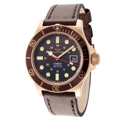 Shop Glycine Men's Combat Sub 42 Bronze 42mm Automatic Watch In Brown