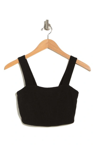 Shop Vici Collection Fore Collection Yvonne Rib Crop Top In Black