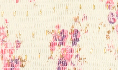 Shop Zunie Kids' Flutter Sleeve Print Dress In Ivory Floral