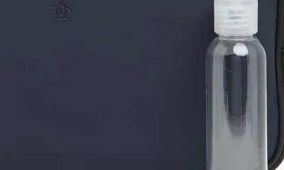 Original Penguin Rubber Zip Top Dopp Kit In Navy