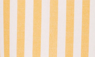Shop Alexia Admor Jacki Stripe Linen Midi Pencil Skirt In Yellow Stripe