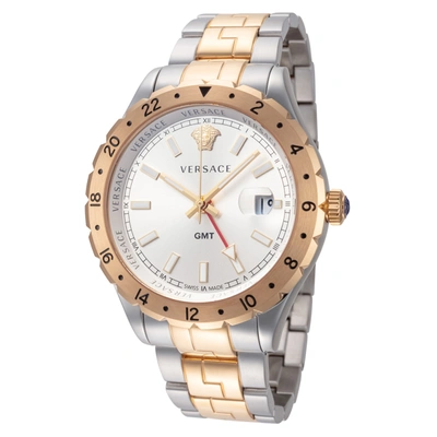 Shop Versace Men's Hellenyium 42mm Quartz Watch In Multi