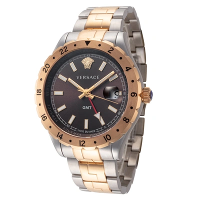 Shop Versace Men's Hellenyium 42mm Quartz Watch In Multi