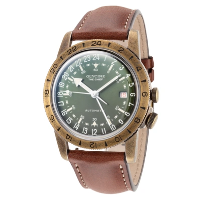 Shop Glycine Men's Airman The Chief 40mm Automatic Watch In Brown