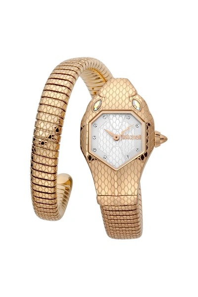 Shop Just Cavalli Men's Signature Snake 22mm Quartz Watch In Gold