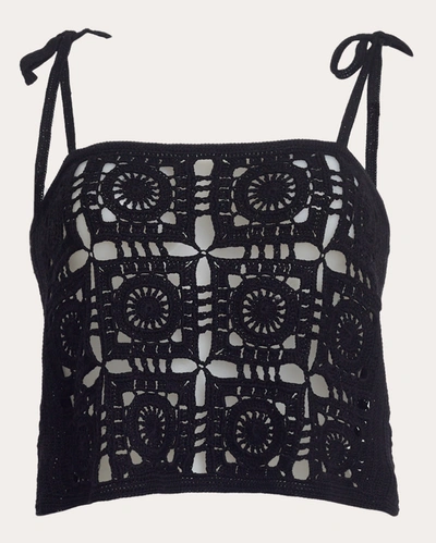 Shop Eleven Six Women's Iola Crocheted Tank In Black
