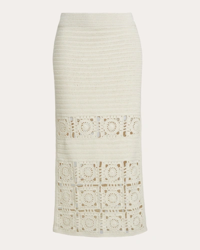 Shop Eleven Six Women's Jana Crocheted Midi Skirt In White