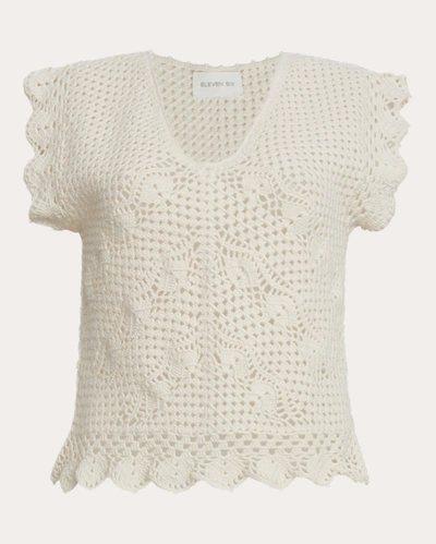 Shop Eleven Six Women's Elsa Crocheted Top In White
