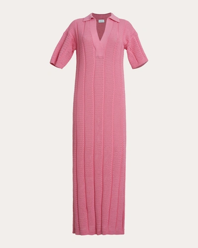 Shop Eleven Six Women's Emmie Mesh Knit Midi Dress In Pink