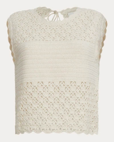 Shop Eleven Six Women's Sarah Crocheted Crop Top In White