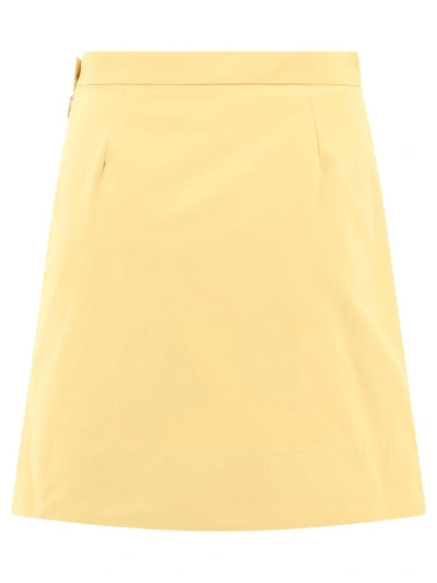 Shop Aspesi "abigayle" Skirt In Yellow