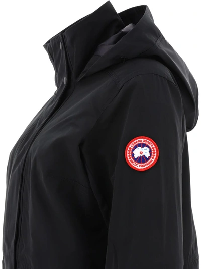 Shop Canada Goose "belcarra" Rain Coat In Black