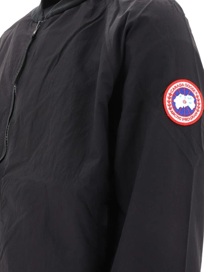 Shop Canada Goose "faber" Bomber Jacket In Black