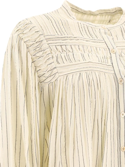 Shop Isabel Marant Étoile "plalia" Blouse In Beige