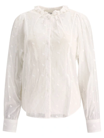 Shop Isabel Marant Étoile "terzali" Blouse In White