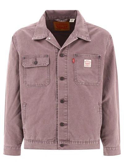Shop Levi's Sunrise Trucker Jacket In Purple