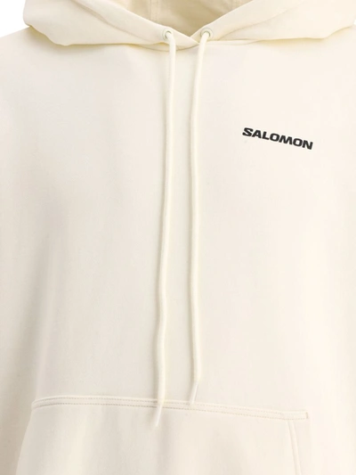 Shop Salomon "window Graphic" Hoodie In White