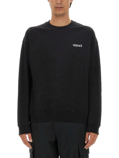 Shop Versace Hills Sweatshirt In Black