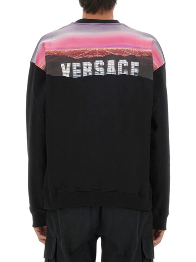 Shop Versace Hills Sweatshirt In Black