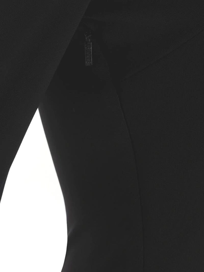 Versace Black Cut-out Hooded Maxi Dress In Viscose Woman In Black