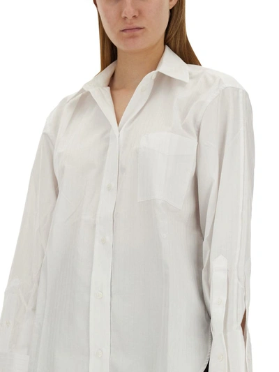 Shop Victoria Beckham Oversize Shirt In White