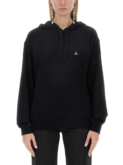 Shop Vivienne Westwood Sweatshirt With Logo Unisex In Black
