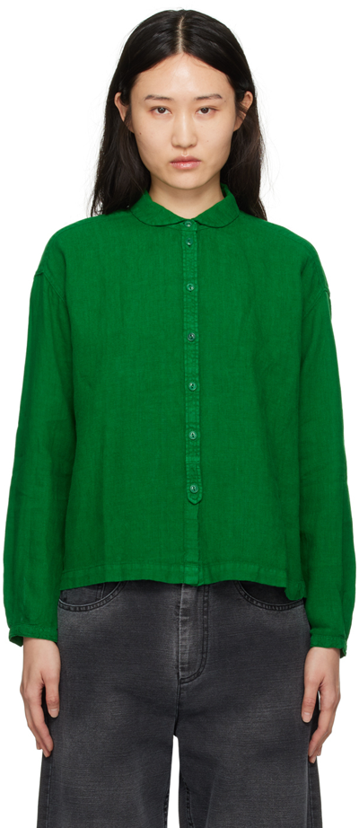 Shop Ymc You Must Create Green Marianne Shirt In 30-green