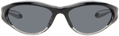 Shop Bonnie Clyde Black Angel Sunglasses In Black/black