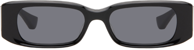 Shop Bonnie Clyde Black Double Slap Sunglasses In Black/black