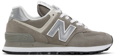Shop New Balance Gray 574 Core Sneakers In Grey