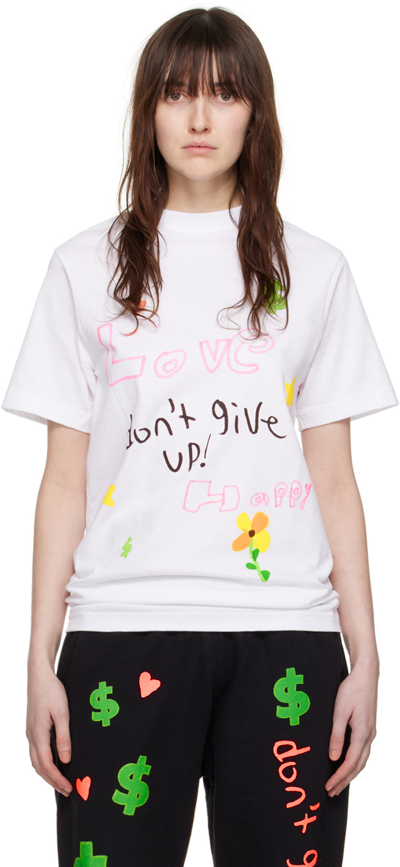 Shop Kids Worldwide White Graphic T-shirt