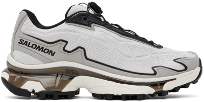 Shop Salomon Silver Xt-slate Advanced Sneakers In Glacier Gray/ghost G