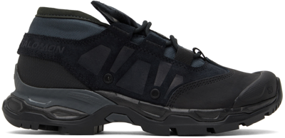 Shop Salomon Black Jungle Ultra Low Advanced Sneakers In Black/magnet/ebony