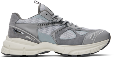 Shop Axel Arigato Gray Marathon Runner Sneakers In Dark Grey/grey