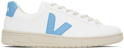Shop Veja White & Blue Urca Cwl Sneakers In White_aqua