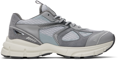Shop Axel Arigato Gray Marathon Runner Sneakers In Dark Grey / Grey