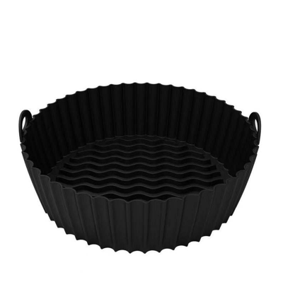 Shop Threaded Pear Reusable Air Fryer Tray In Black