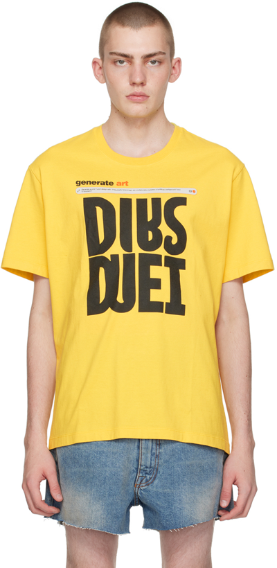 Shop Doublet Yellow Ai Generated T-shirt
