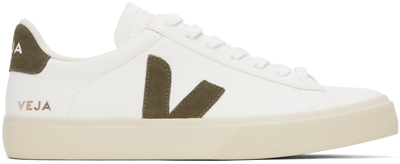 Veja White Low-top Sneakers With Logo Patch In Leather Man In White