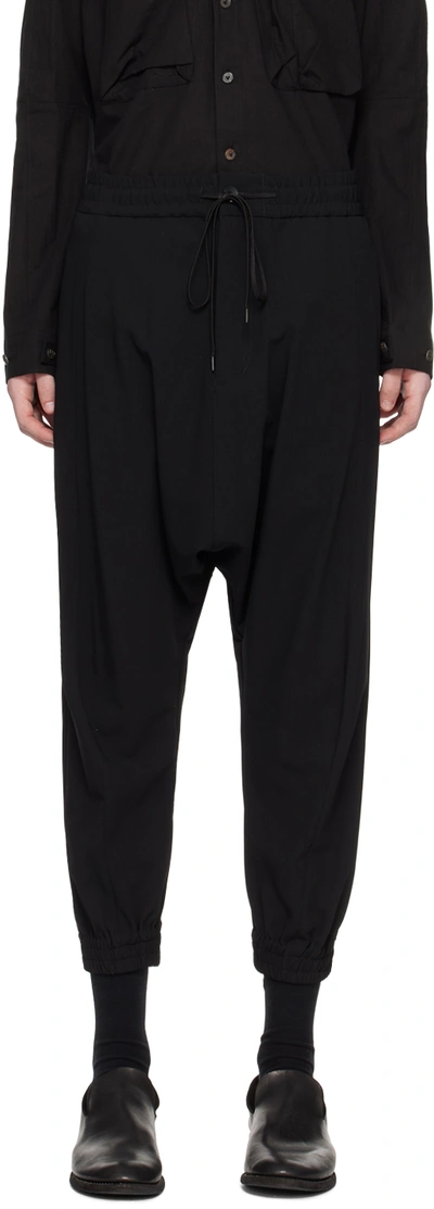 Shop The Viridi-anne Black Four-pocket Trousers In A-black