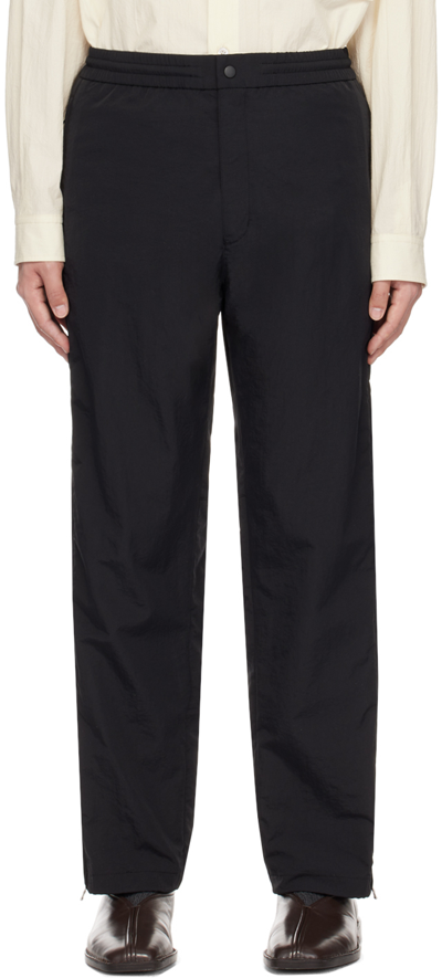 Shop Solid Homme Black Extension Trousers In 834b Black