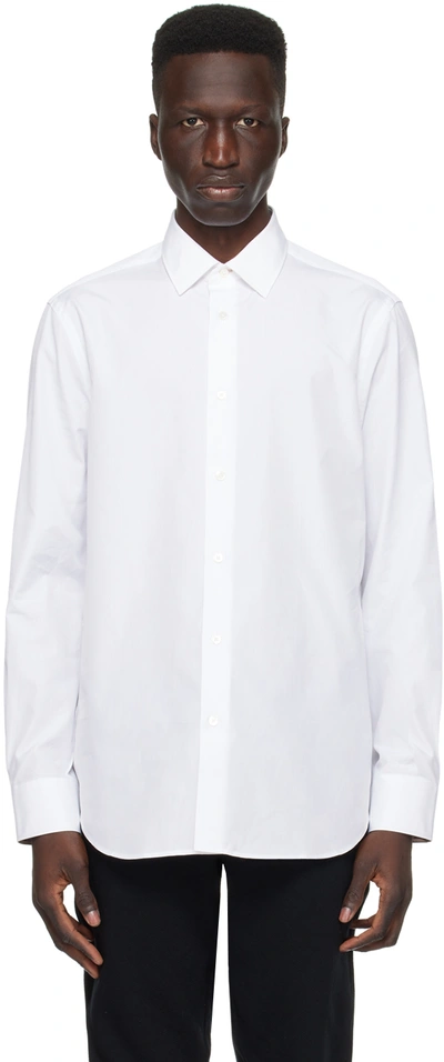 Shop Paul Smith White Tailored Shirt In 01