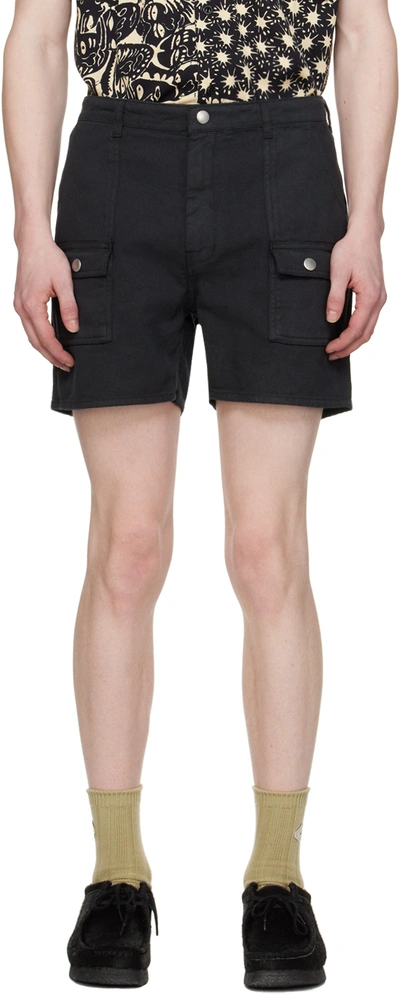 Shop Ymc You Must Create Black Pocket Shorts In 01-black
