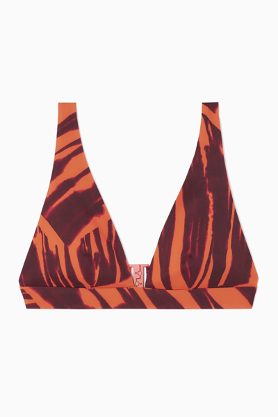 Shop Cos Scuba Bikini Top In Orange