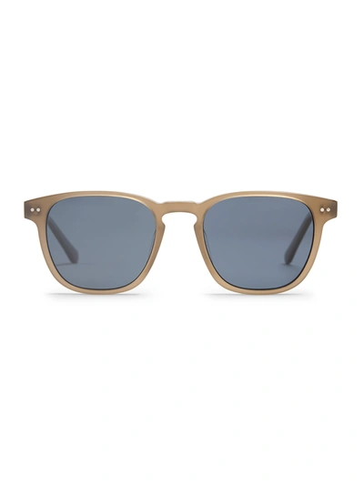 Faherty August Sunglasses In Milky Honey/solid Green