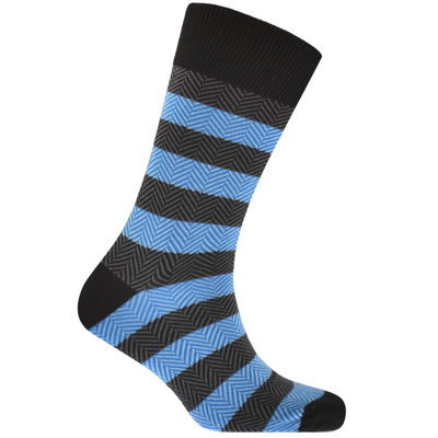 Shop Paul Smith Gift Set 3 Pack Stripe Socks In Blue