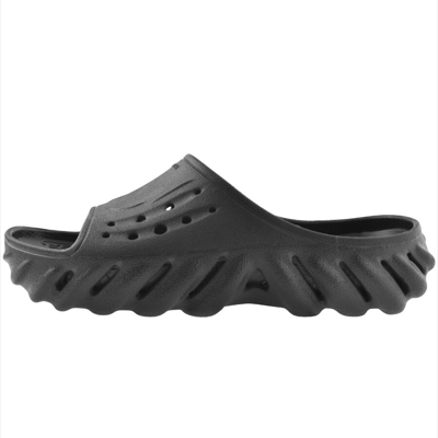 Shop Crocs Echo Sliders Black
