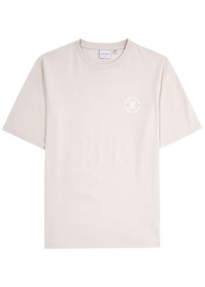 Shop Daily Paper Circle Logo-print Cotton T-shirt In Beige