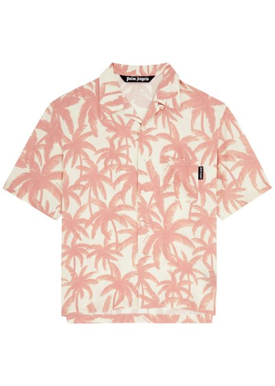 Shop Palm Angels Palms Printed Shirt In White